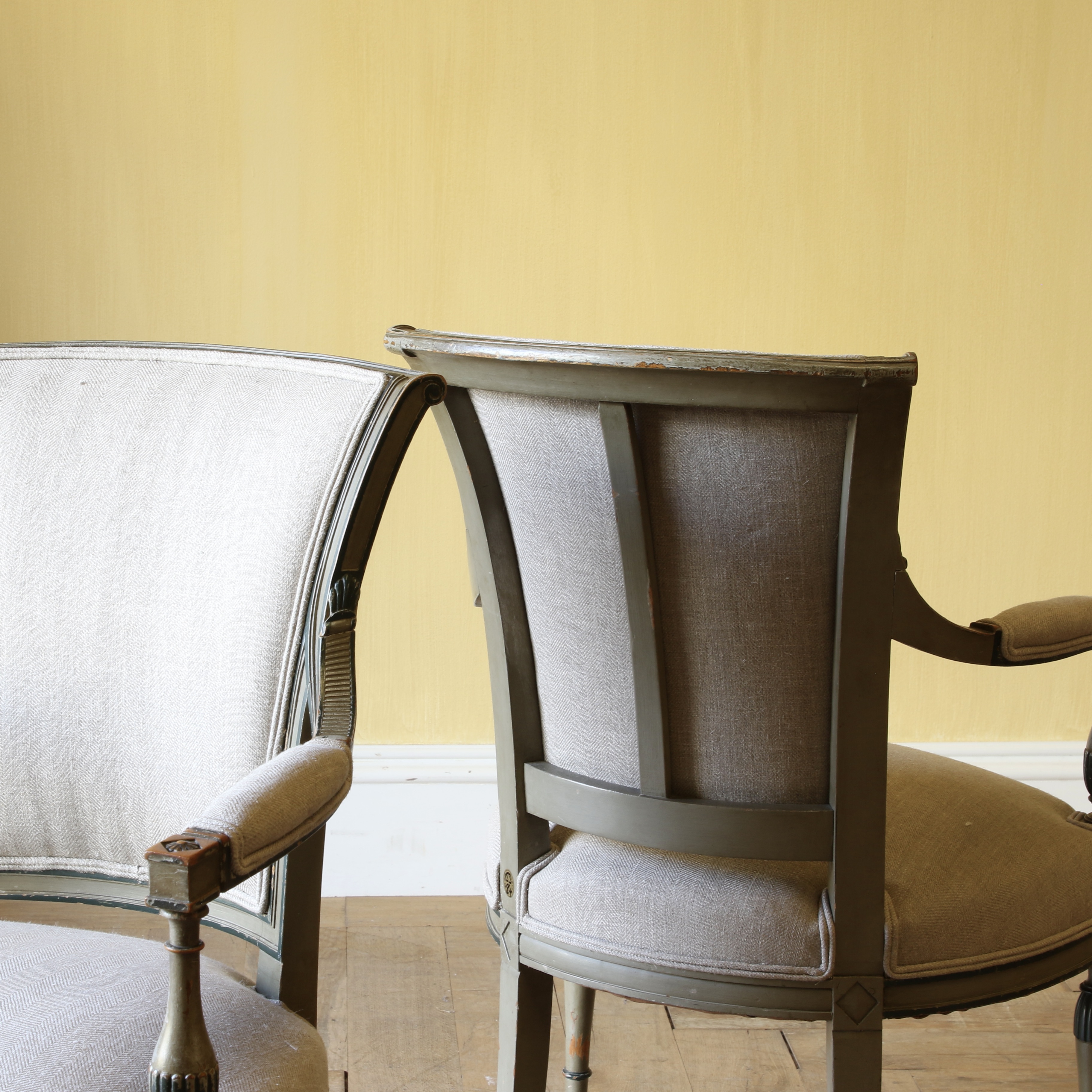 Pair of Directoire Fauteuils